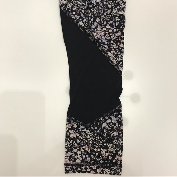 Lululemon Pace Rival Crop 22" Floral Spritz Multi/Black Size 4 - Picture 7 of 16